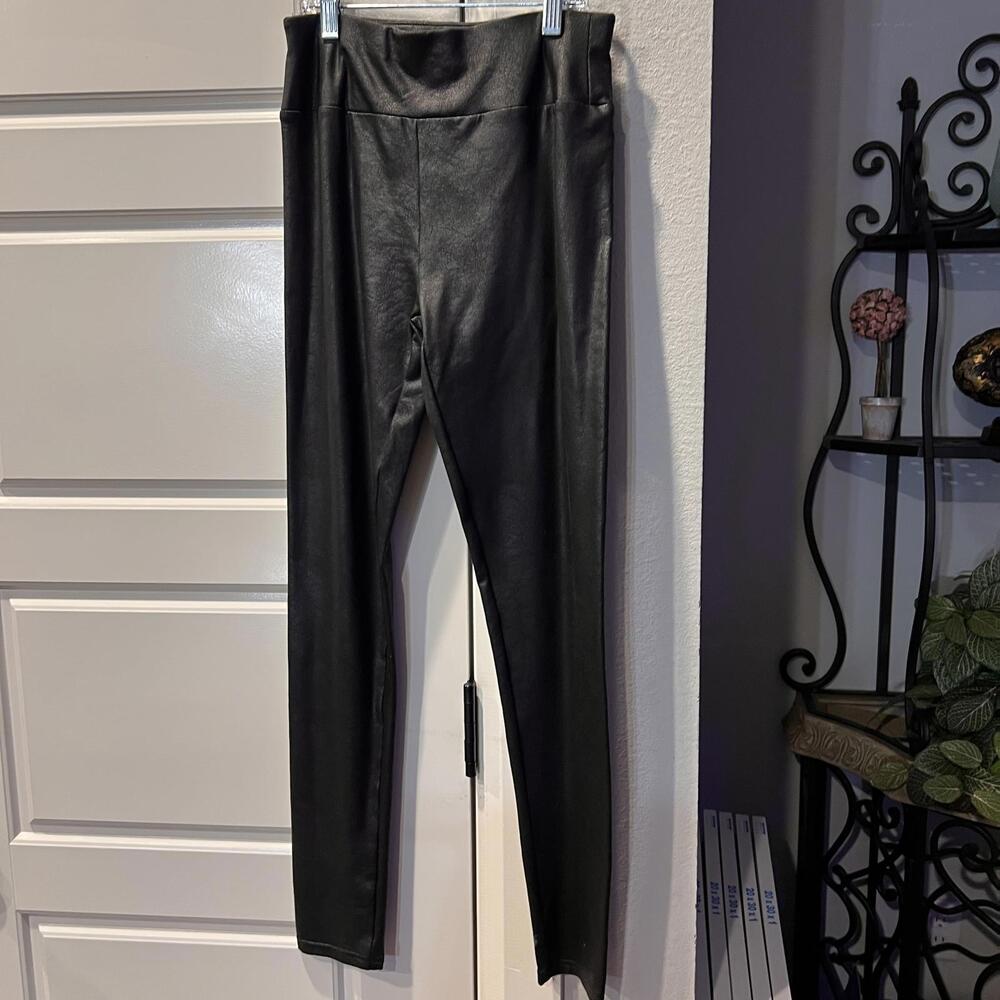 Black Faux Leather Leggings
